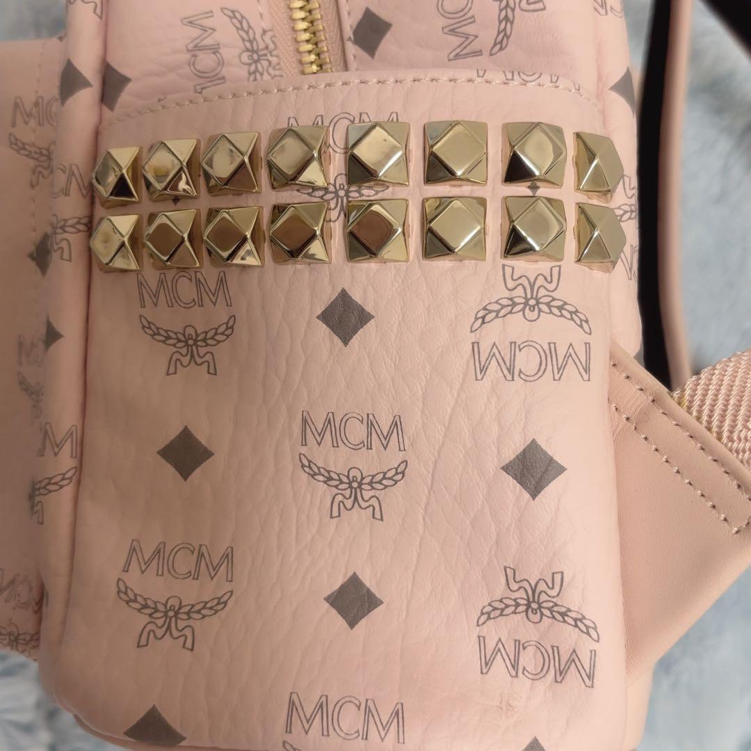 MCM スモール パウダーピンク バックパック