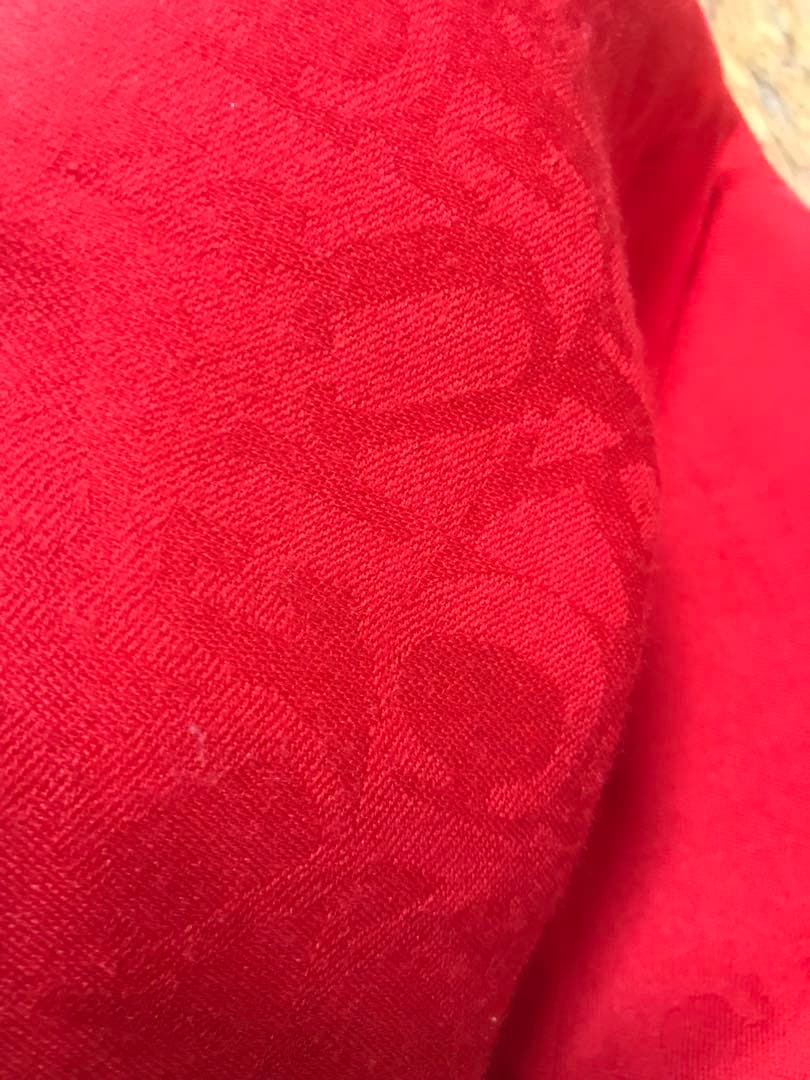Supreme FUCK wool scarf 総柄 マフラー スカーフ 赤