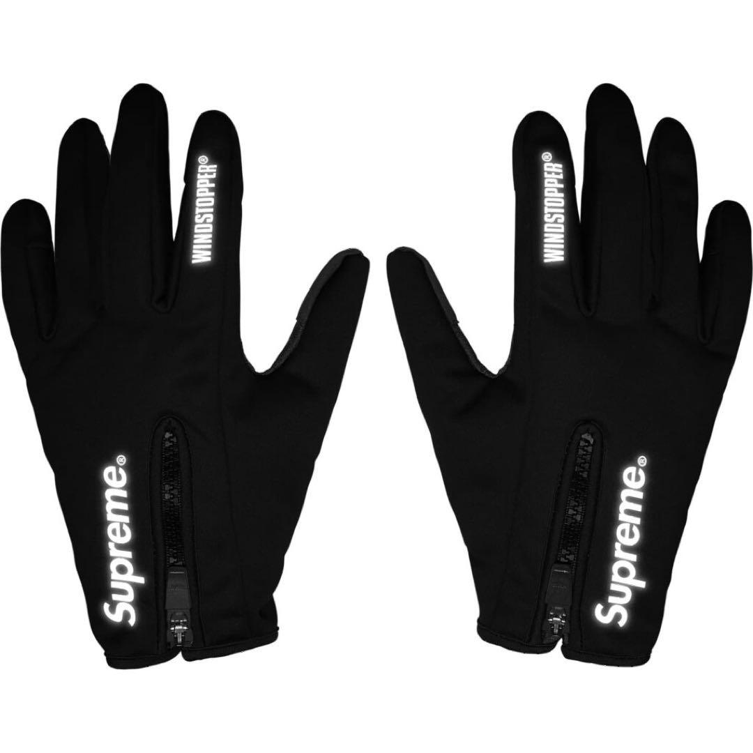 新品Supreme WINDSTOPPER Zip Gloves M