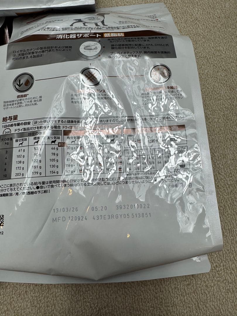  CANIN 消化器サポート犬用 療法食 1kg 3袋セット