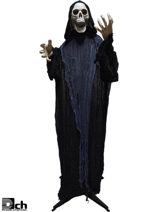 ハロウィン お化け屋敷 飾り おもちゃ 光って笑うガイコツ ビリビリガイコツ君