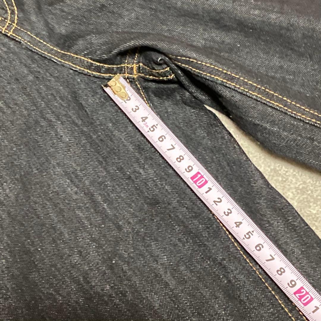 美品　マウジー moussy corset バギーデニム　濃紺　ハイウエスト　2