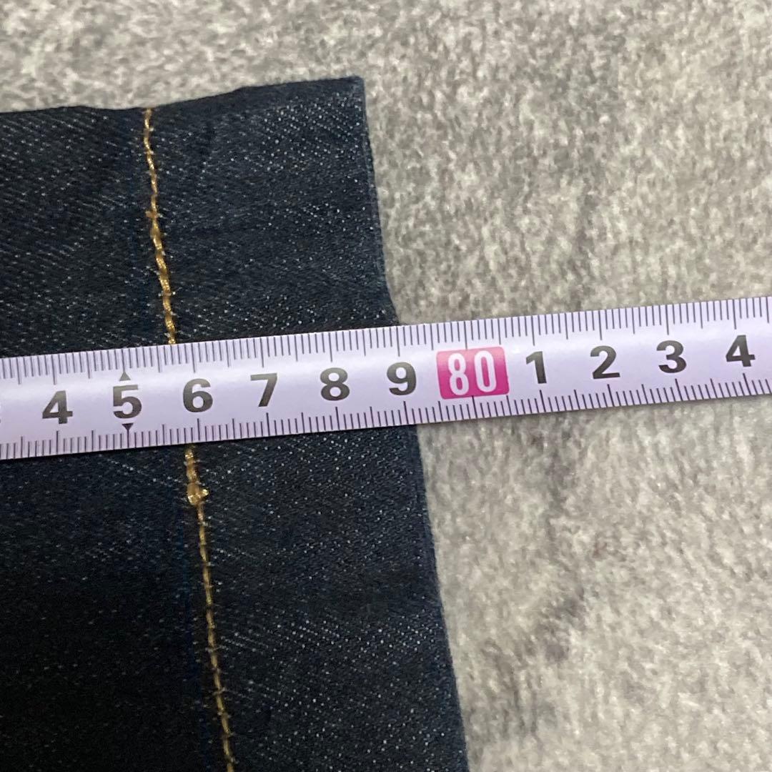 美品　マウジー moussy corset バギーデニム　濃紺　ハイウエスト　2