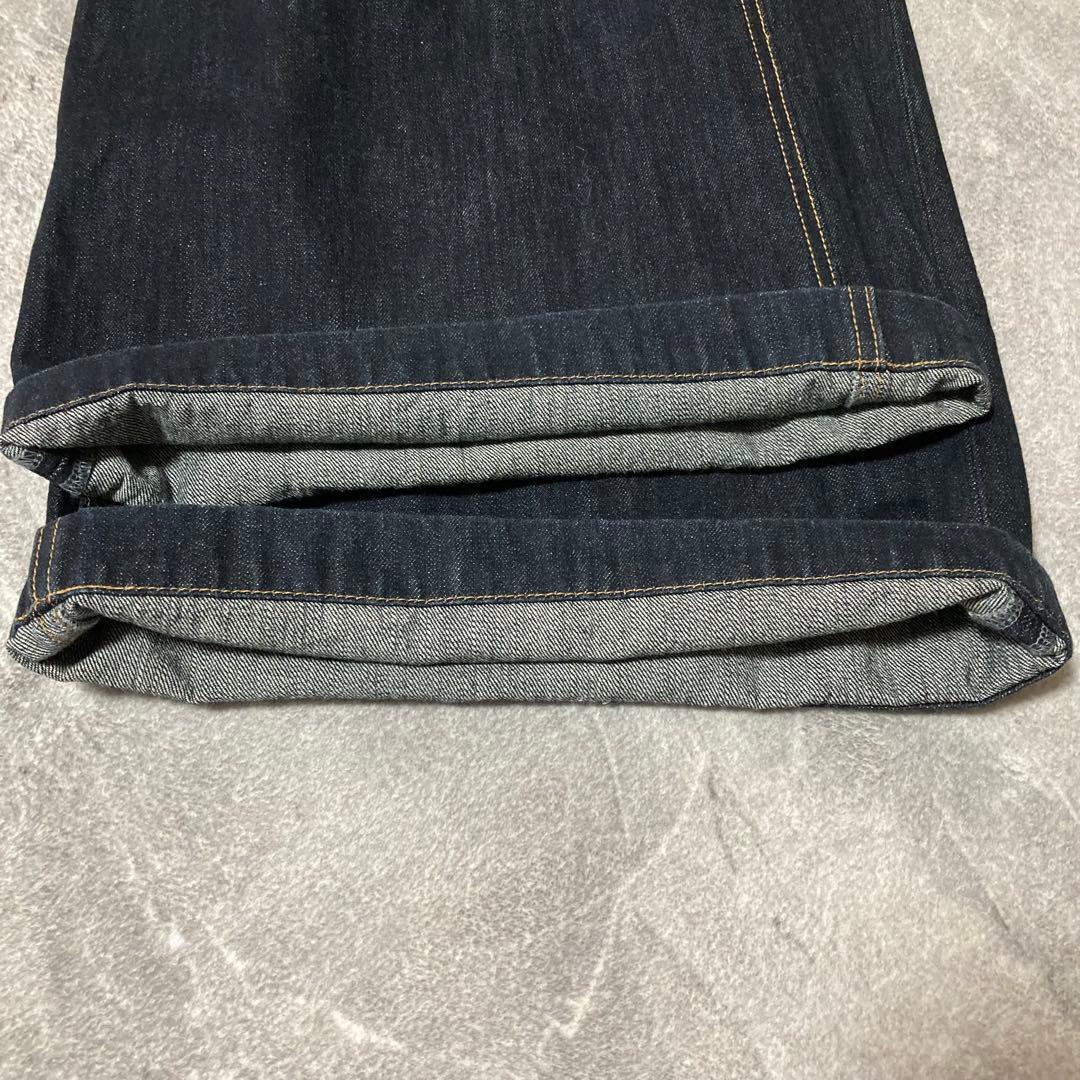 美品　マウジー moussy corset バギーデニム　濃紺　ハイウエスト　2