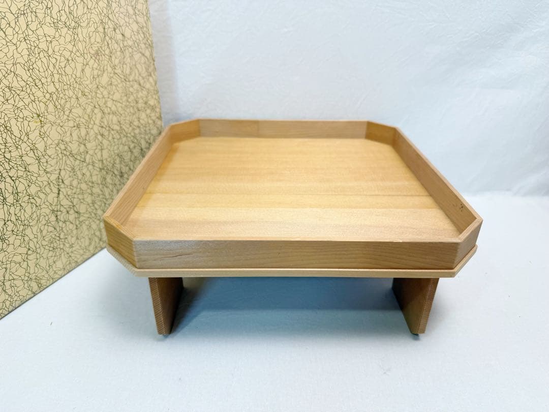茶道具 箱炭斗8点セット 火箸 水屋釻 羽箒 灰器 紙釜敷 炭台 枝炭 元箱
