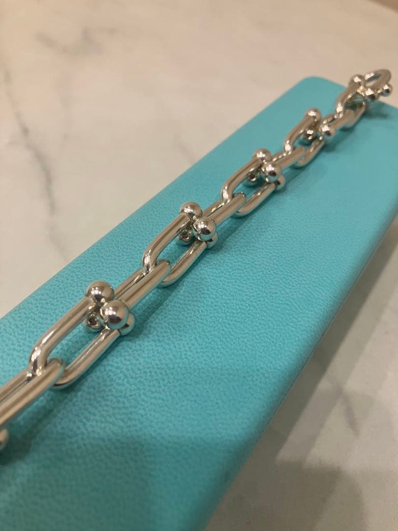 Tiffany ハードウェア　ラージ リンク ブレスレット スターリングシルバ