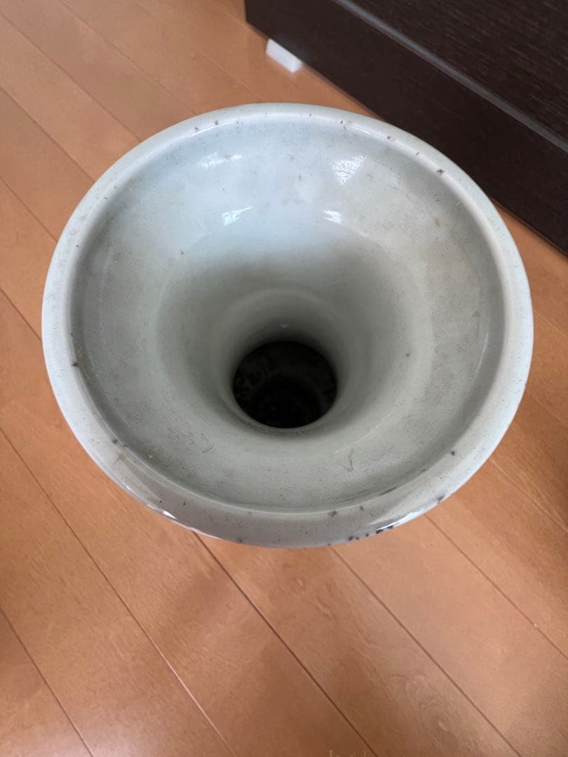 中国陶磁器 大明萬暦年製銘 染付赤絵花瓶 萬暦赤絵 龍 古美術品 骨董品