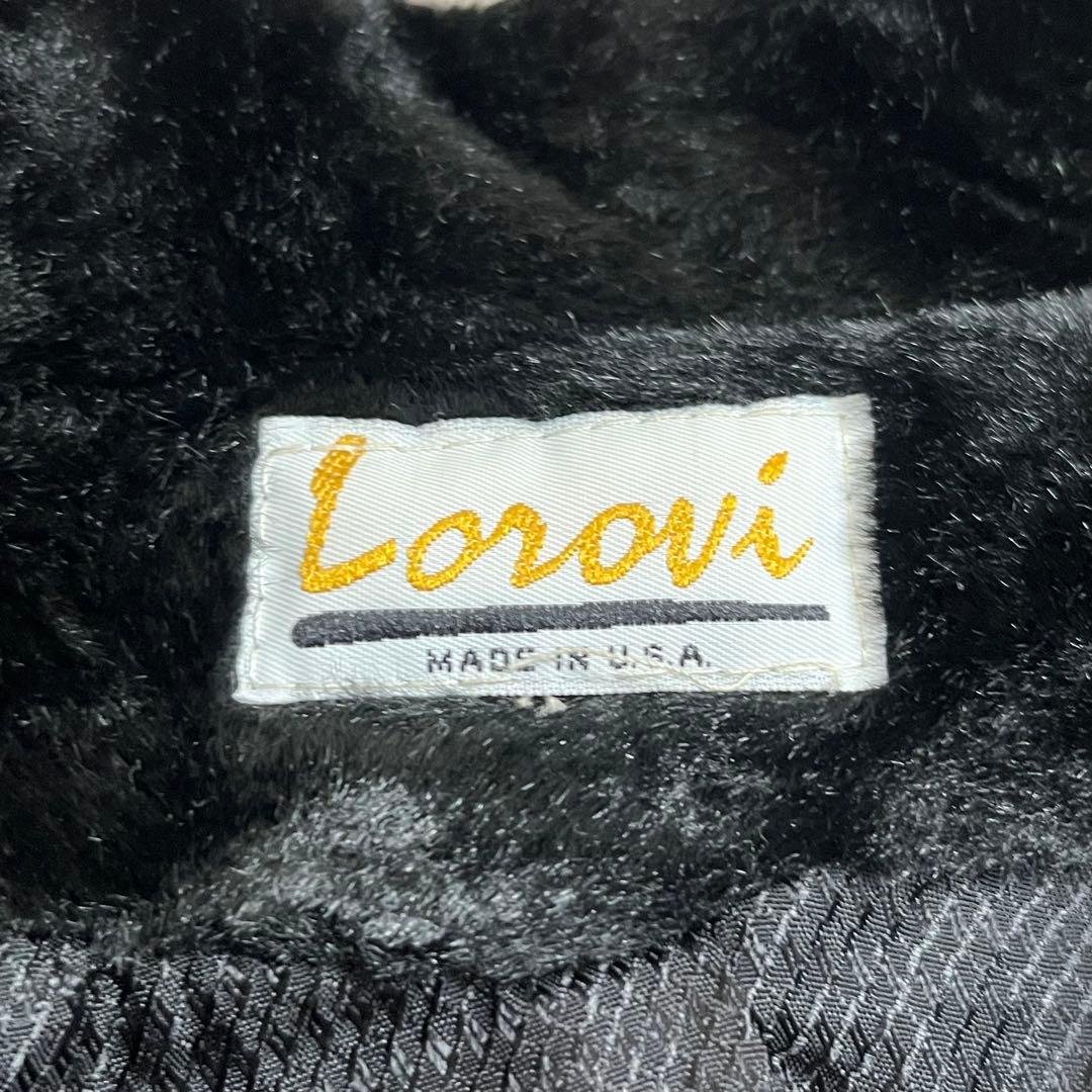 Lorovi スーパーロングコート　ベルベット　USA製　ヴィンテージ