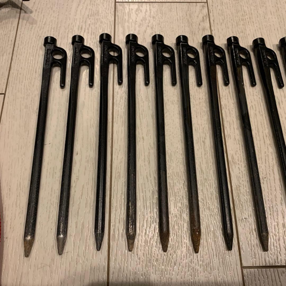 セット】スノーピーク　ペグハンマー　ソリッドステーク　MSR サイクロンステイク
