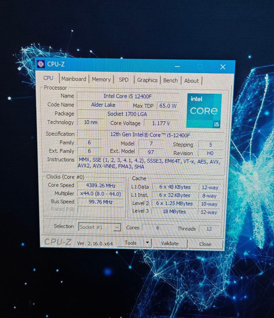 Intel Core i5-12400F + B760 マザーボードセット