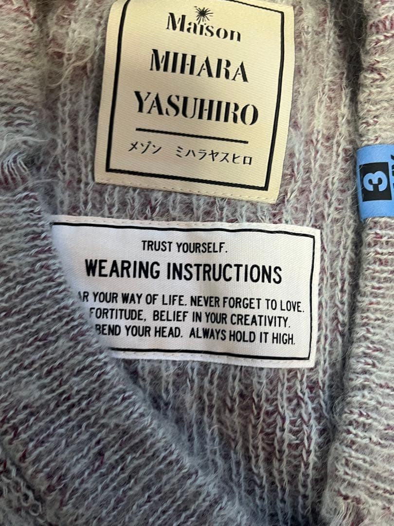 MAISON MIHARA YASUHIRO カーディガン M/F