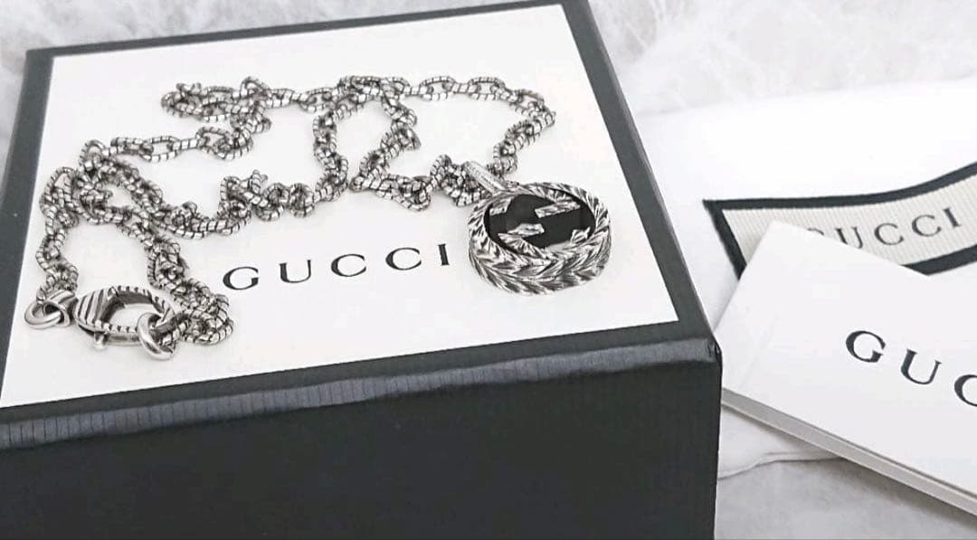 美品✨GUCCI インターロッキングネックレス