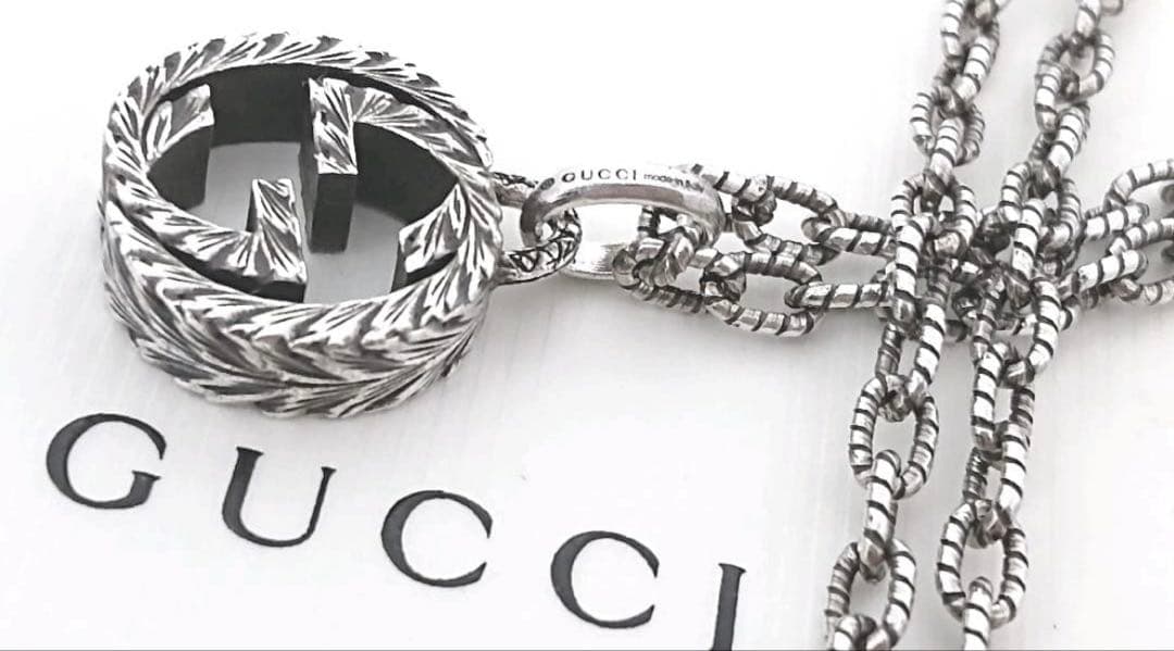 美品✨GUCCI インターロッキングネックレス