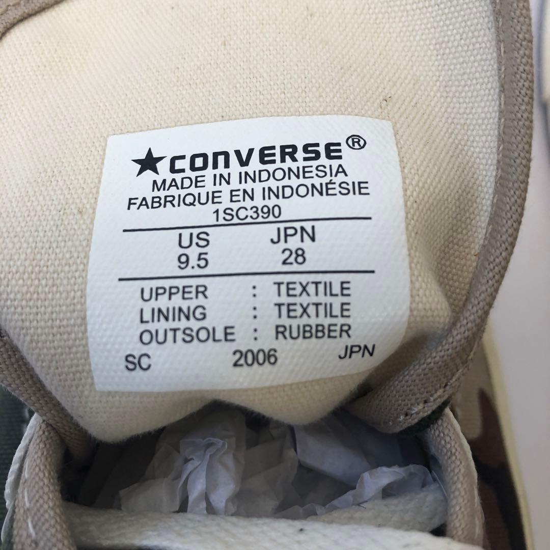 美品 converse コンバース ジャックパーセル キャンバス カモフラ カモ