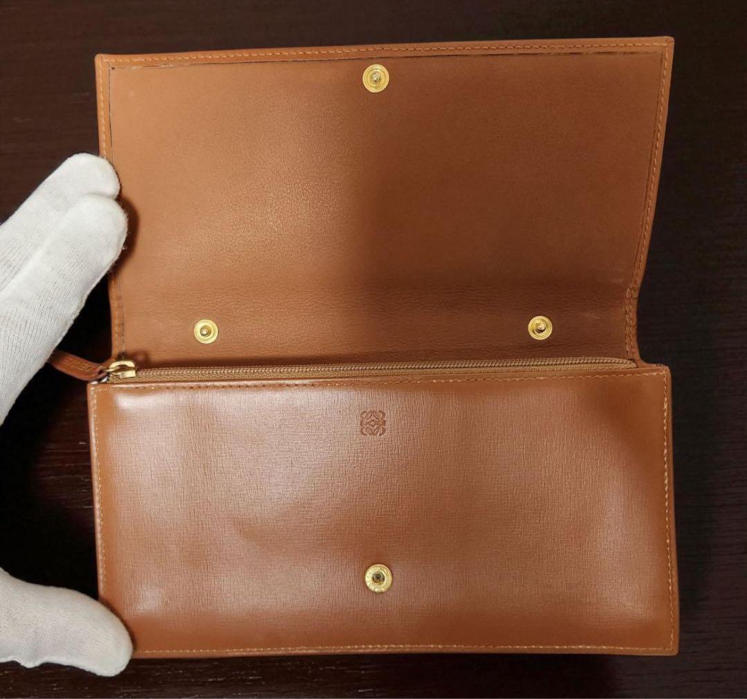 LOEWE ロエベ 長財布 アナグラム ブラウン ユニセックス