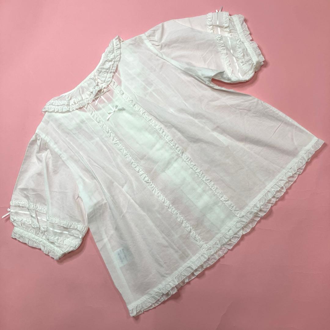 【新品未使用】ピンクハウス 白 豪華オーバーブラウス/2020年 夏