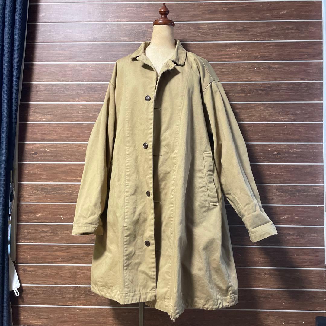 わわほん。さん専用 ベージュ コットン オーバーサイズコート