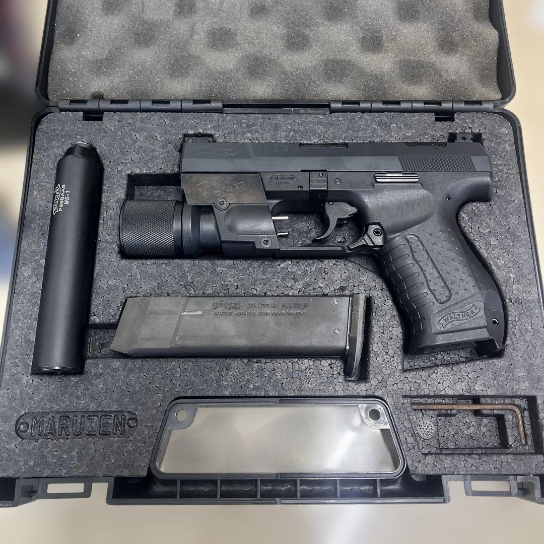 マルゼン　P99 FS(Fixed Slide)　ガスガン　 BB弾付き
