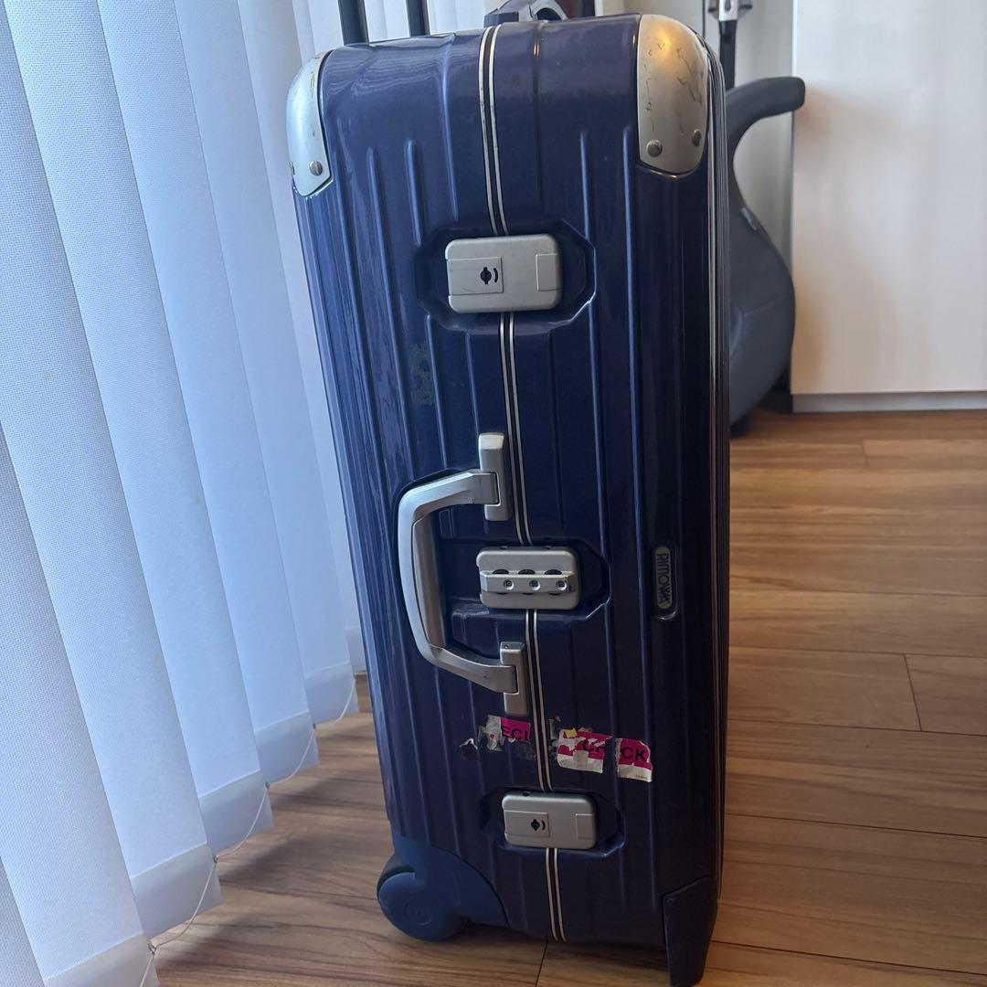 美品！リモワ　ネイビー ハードシェル キャリーカート