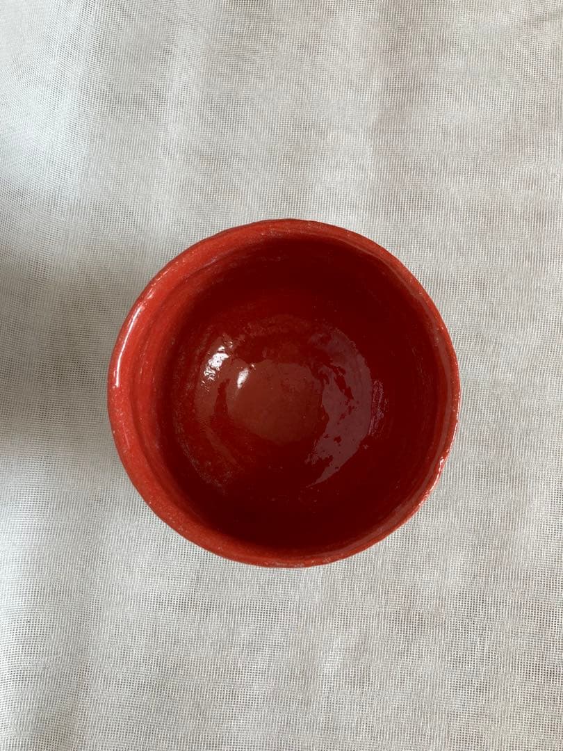 中島正雄／茜白梅抹茶茶碗／B11