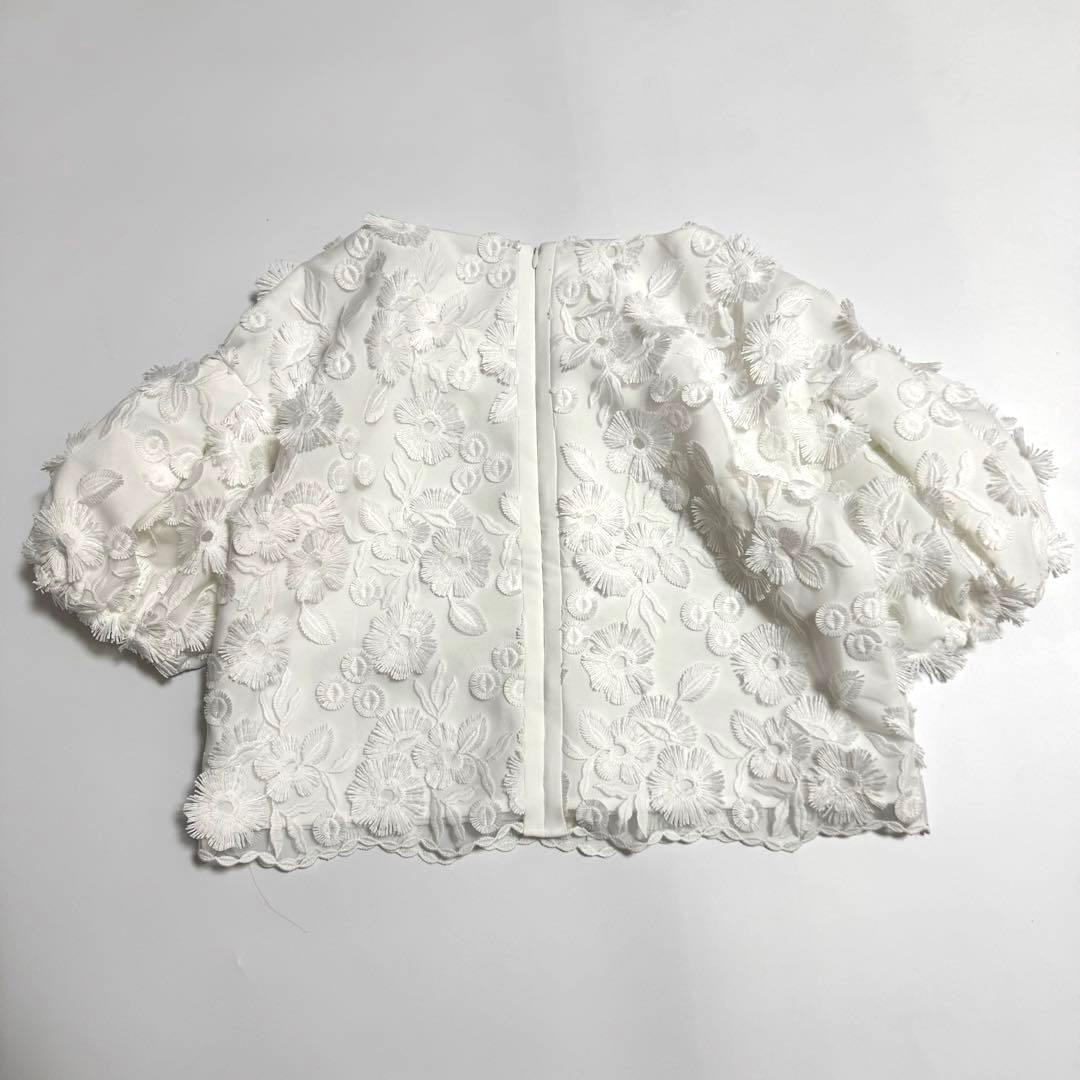 新品　Tsuru by Mariko Oikawa Primrose 白ブラウス