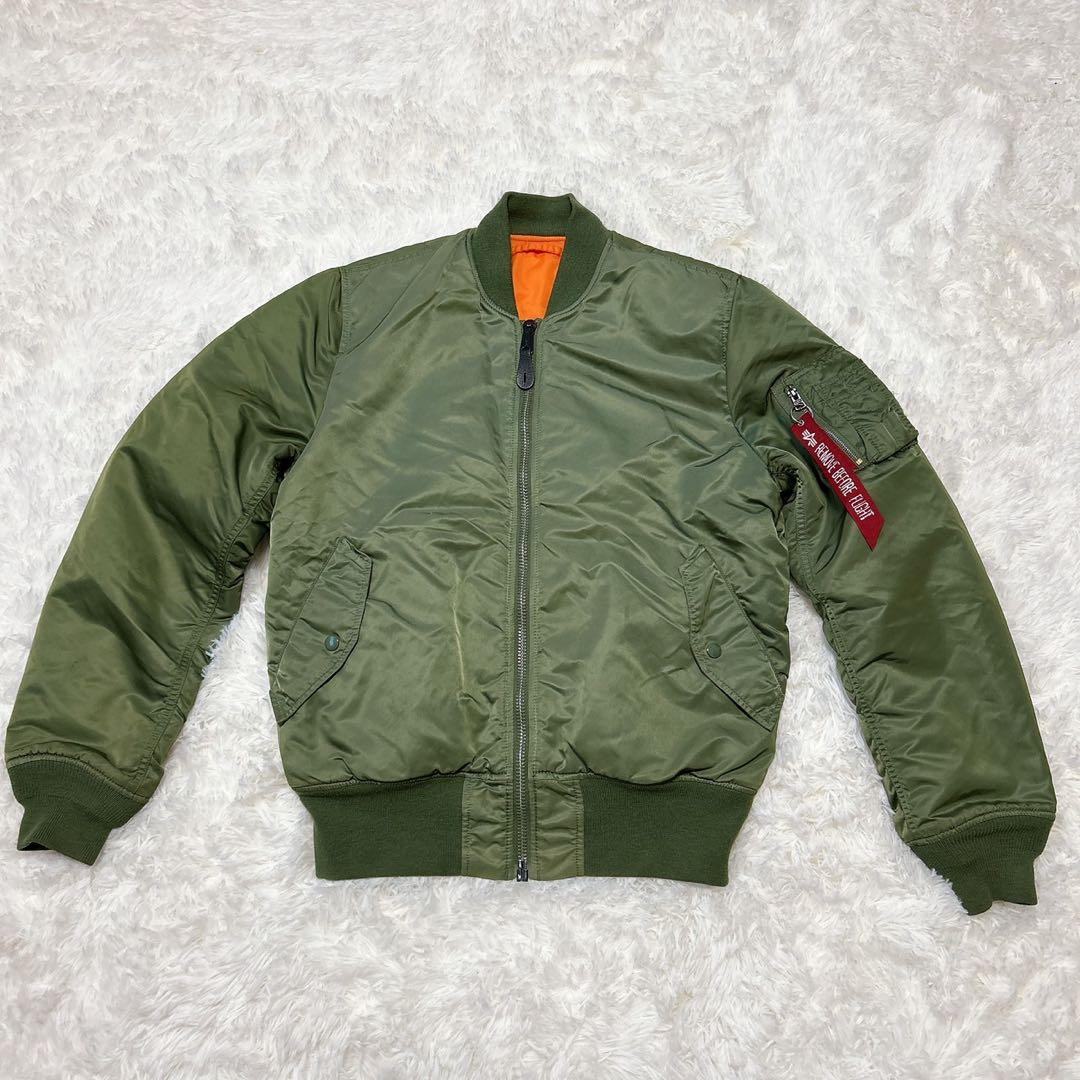 ✨美品✨ アルファインダストリーズ MA-1 フライトジャケット オリーブ