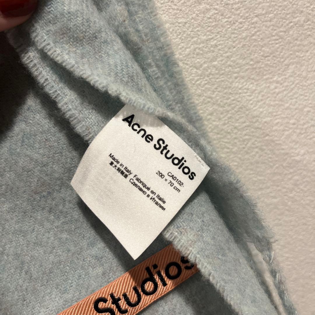 Acne Studios ライトグレー(水色) マフラー 200x70cm