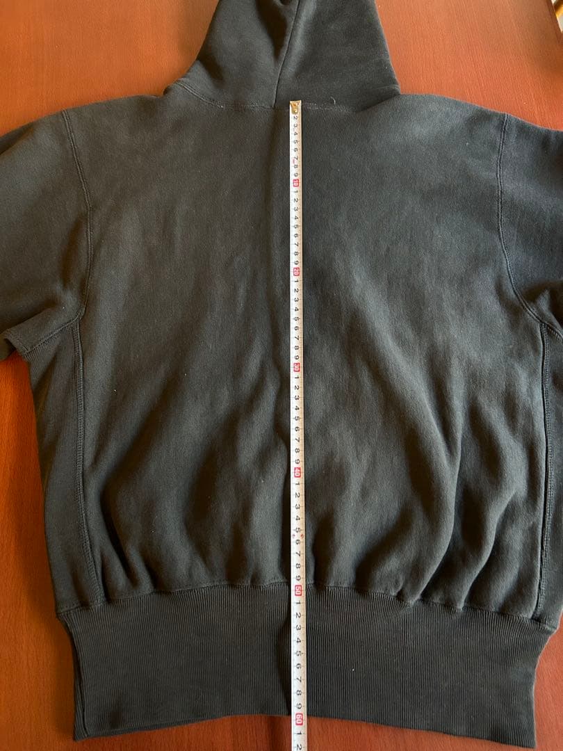 L*読様 チャンピオン　リバースウィーブ　ブラック　M USA製　刺繍タグ