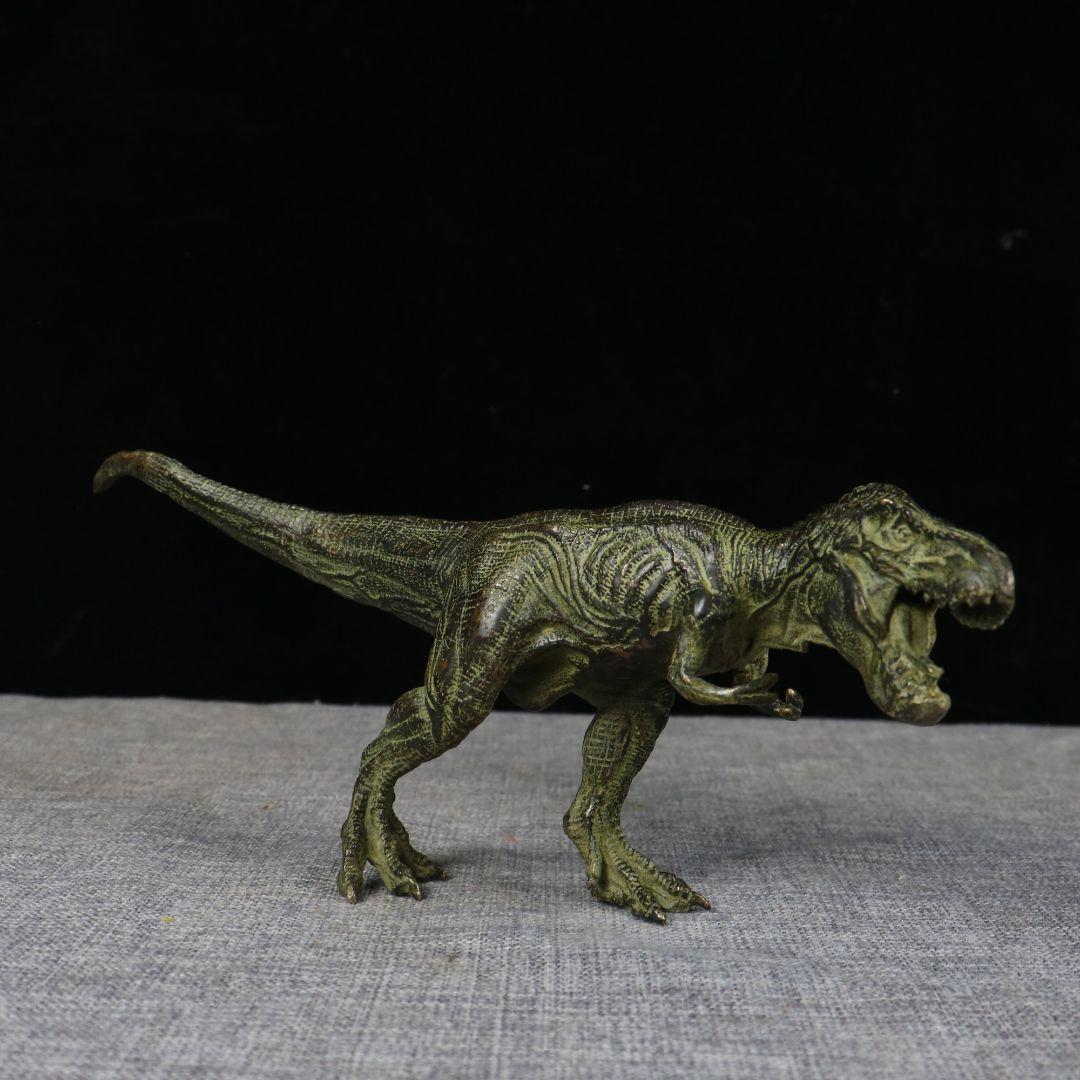 銅製 ティラノサウルス 恐竜 インテリアアクセサリーギフト置物 装飾品現代工芸品