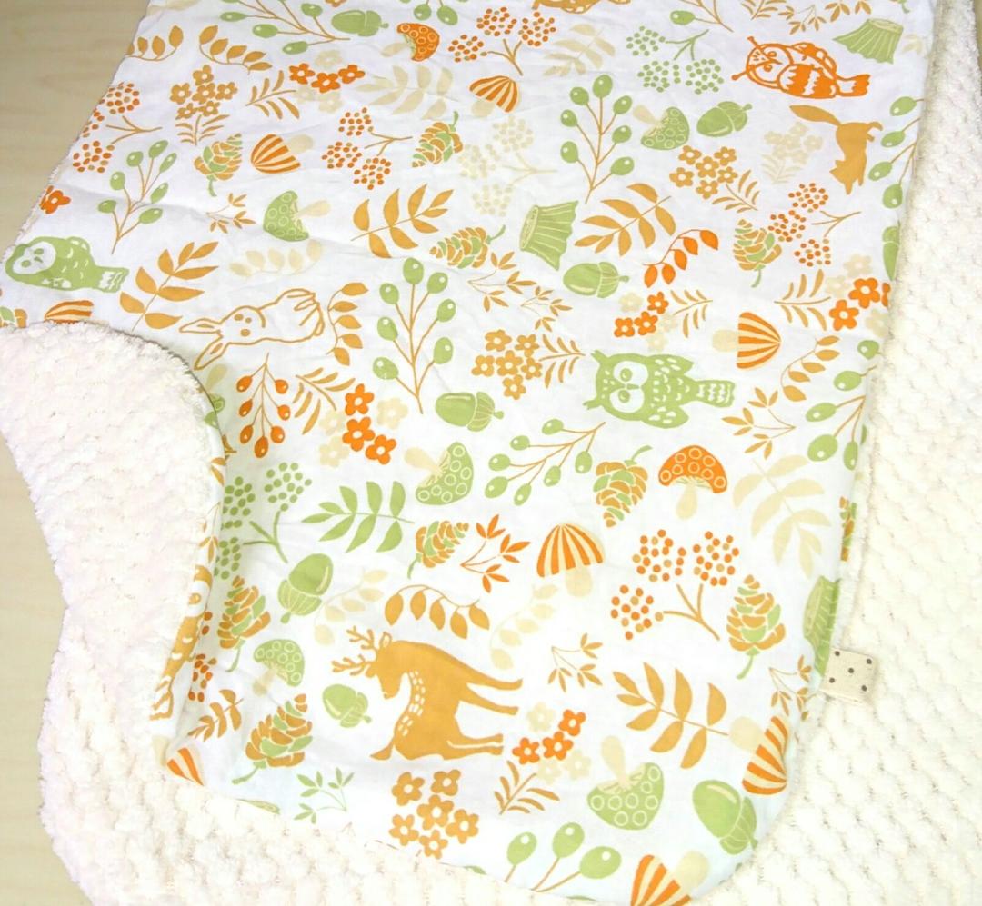 専用❤みかん＊ふわっサラ❤手拭いヘアドライタオル❤森の動物…暖色系☆