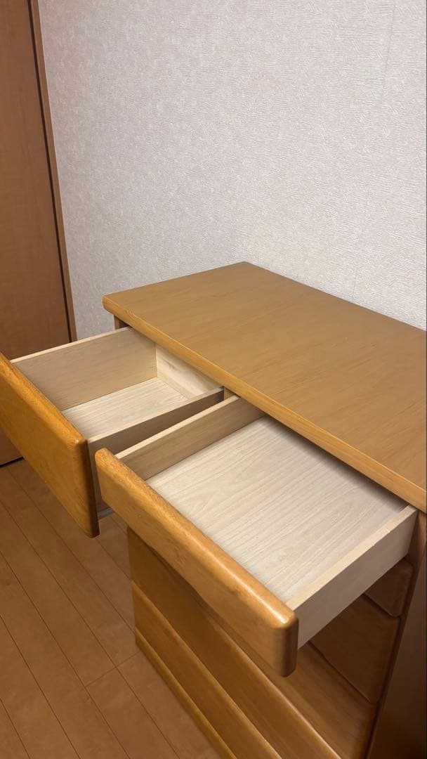 【最終お値下げ】三友ファニチャー ハイチェスト 国産 桐 ナチュラル