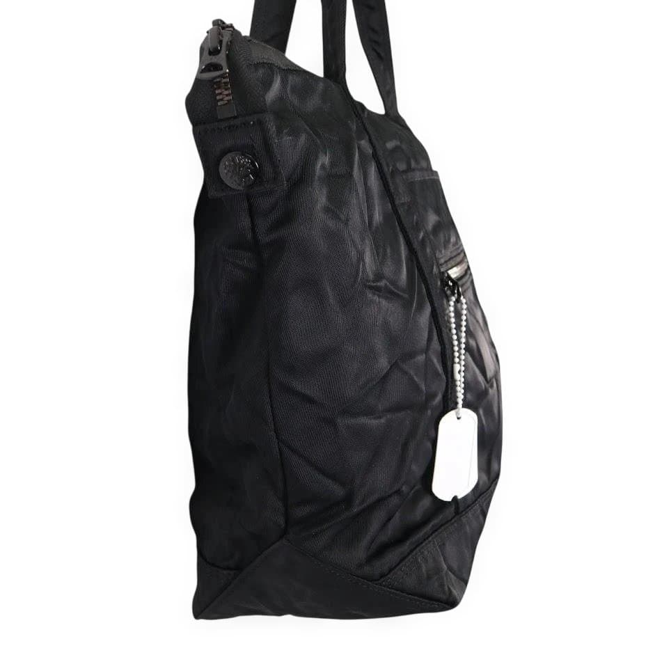 【限定】PORTER ポーター　トートバッグ　ライド　近江ちぢみ　シワ加工　黒
