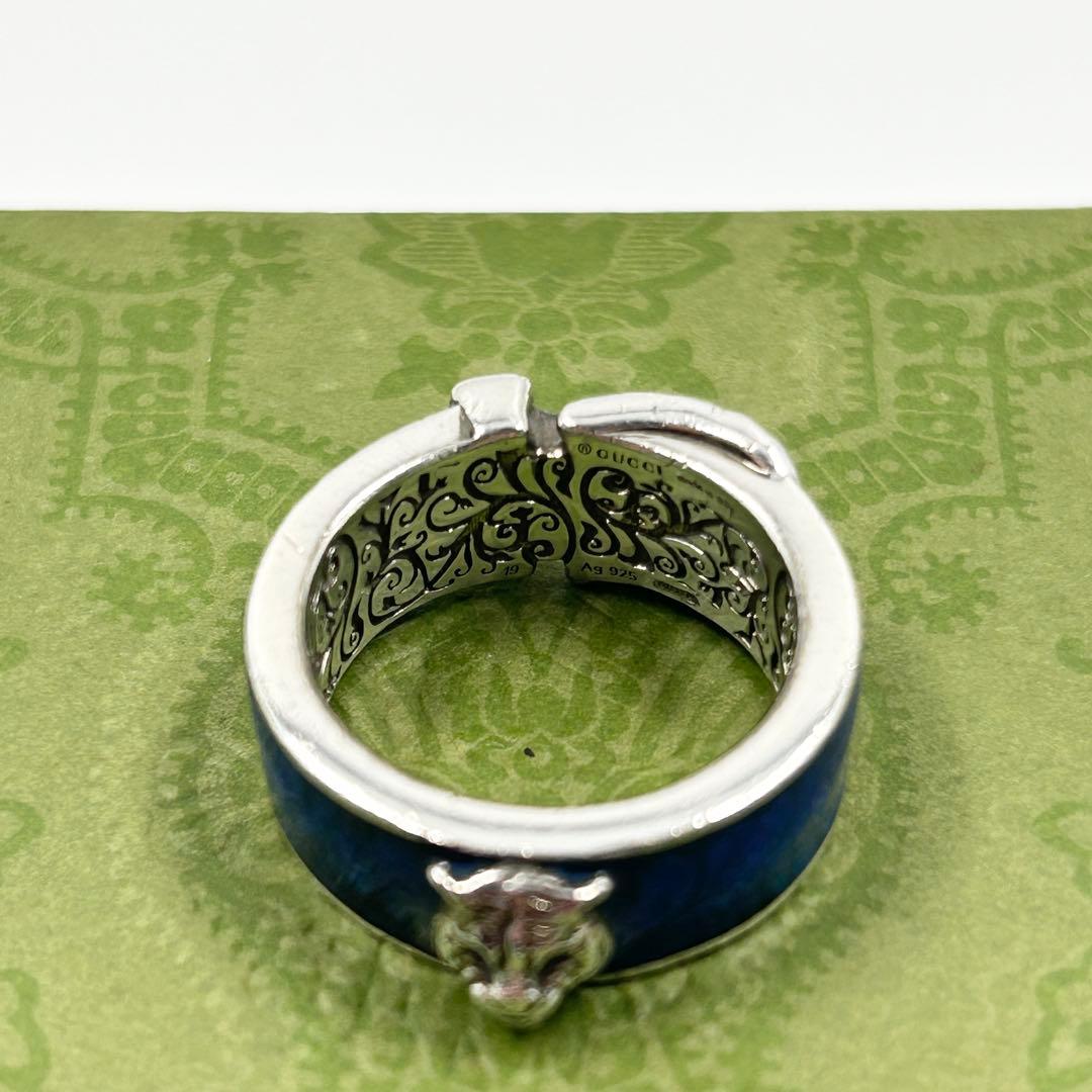 希少✨　グッチ　リング　キャット　アラベスク　ガーデン　インターロッキング　GG