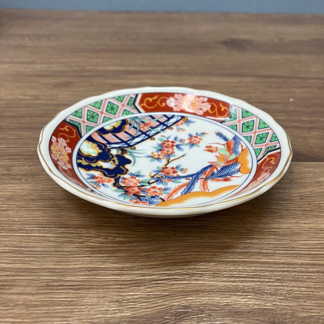 E-1 昭和レトロ 有田焼 大喜陶苑 古伊万里様式 盛皿 小皿 6点セット 金彩