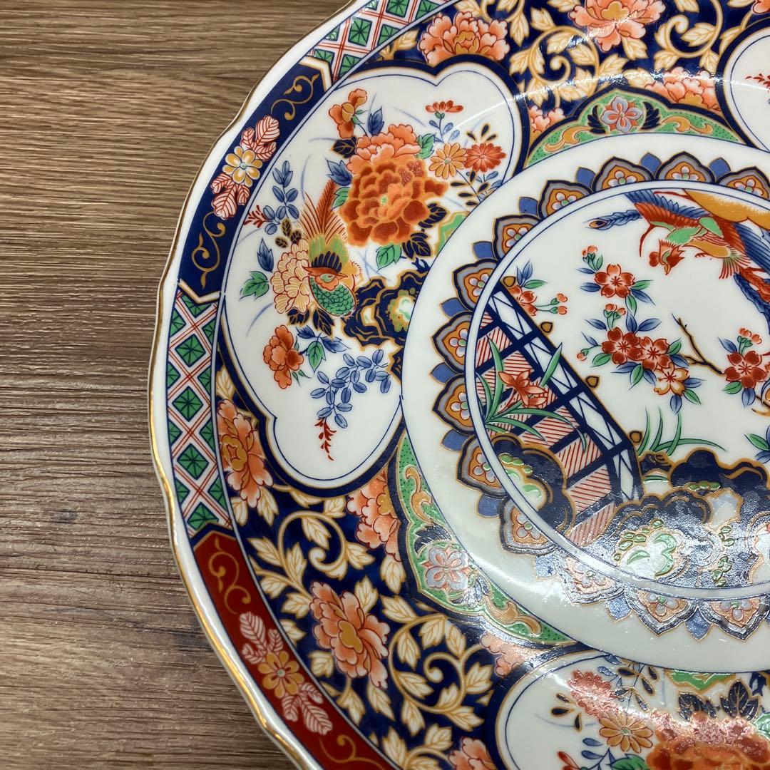 E-1 昭和レトロ 有田焼 大喜陶苑 古伊万里様式 盛皿 小皿 6点セット 金彩