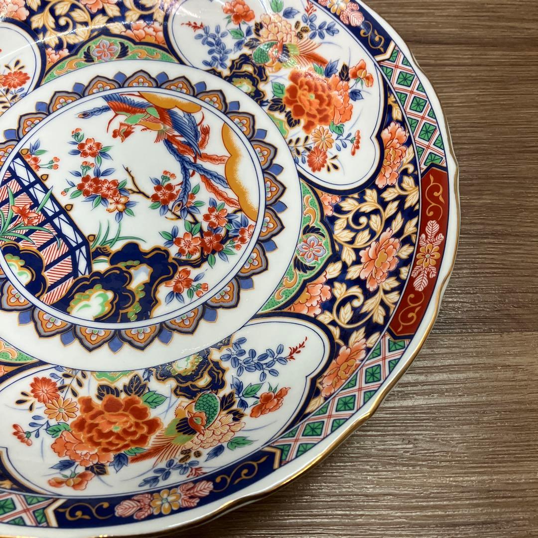 E-1 昭和レトロ 有田焼 大喜陶苑 古伊万里様式 盛皿 小皿 6点セット 金彩