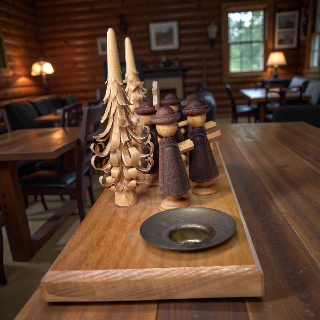 東ドイツ製・ザイフェン 聖歌隊木製キャンドルスタンドXmas装飾