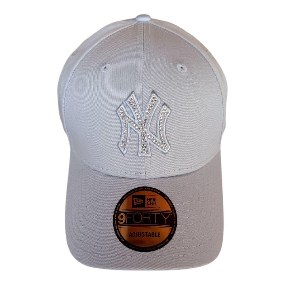 新品 NEWERA 9FORTY Rhinestone ヤンキース ペールブルー