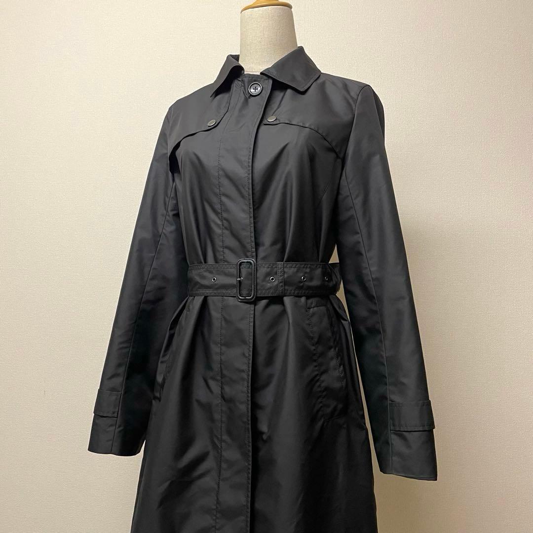 【美品】Paul Stuart ブラック 2WAY上質トレンチコート