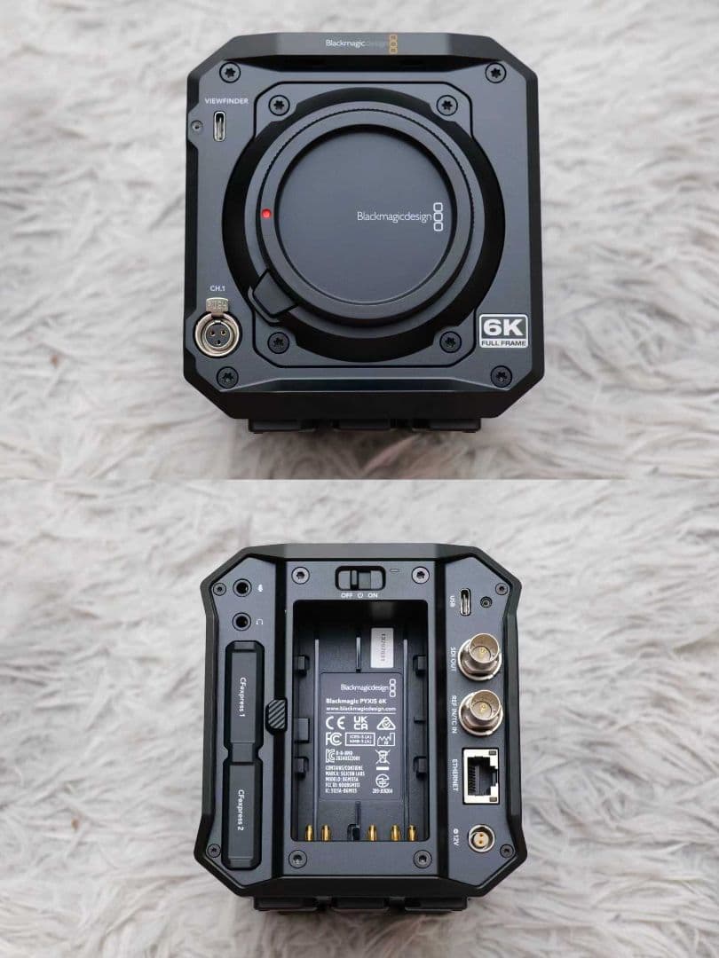 開封未使用 blackmagic pyxis 6k Lマウント シネマカメラ
