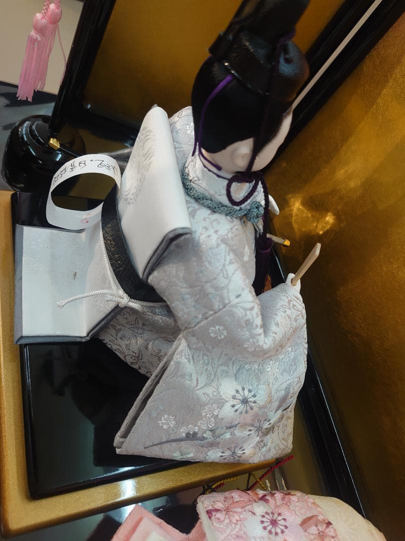 ●さくらの着物おすすめです●新品おひなさま●　さくら刺繍飾り　フルセット