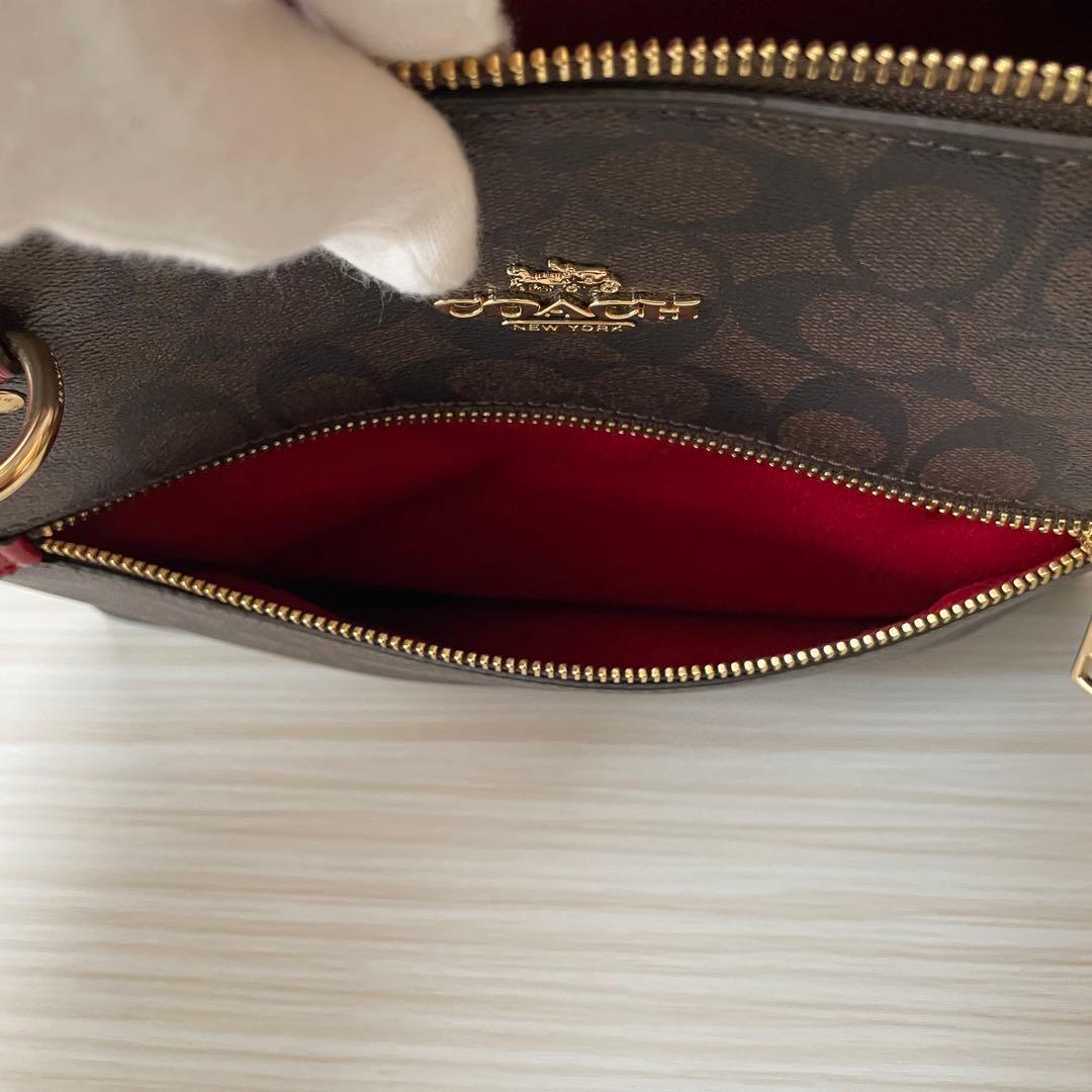 早い者勝ち！訳あり新品 COACH トートバッグ シグネチャー柄 ブラウン