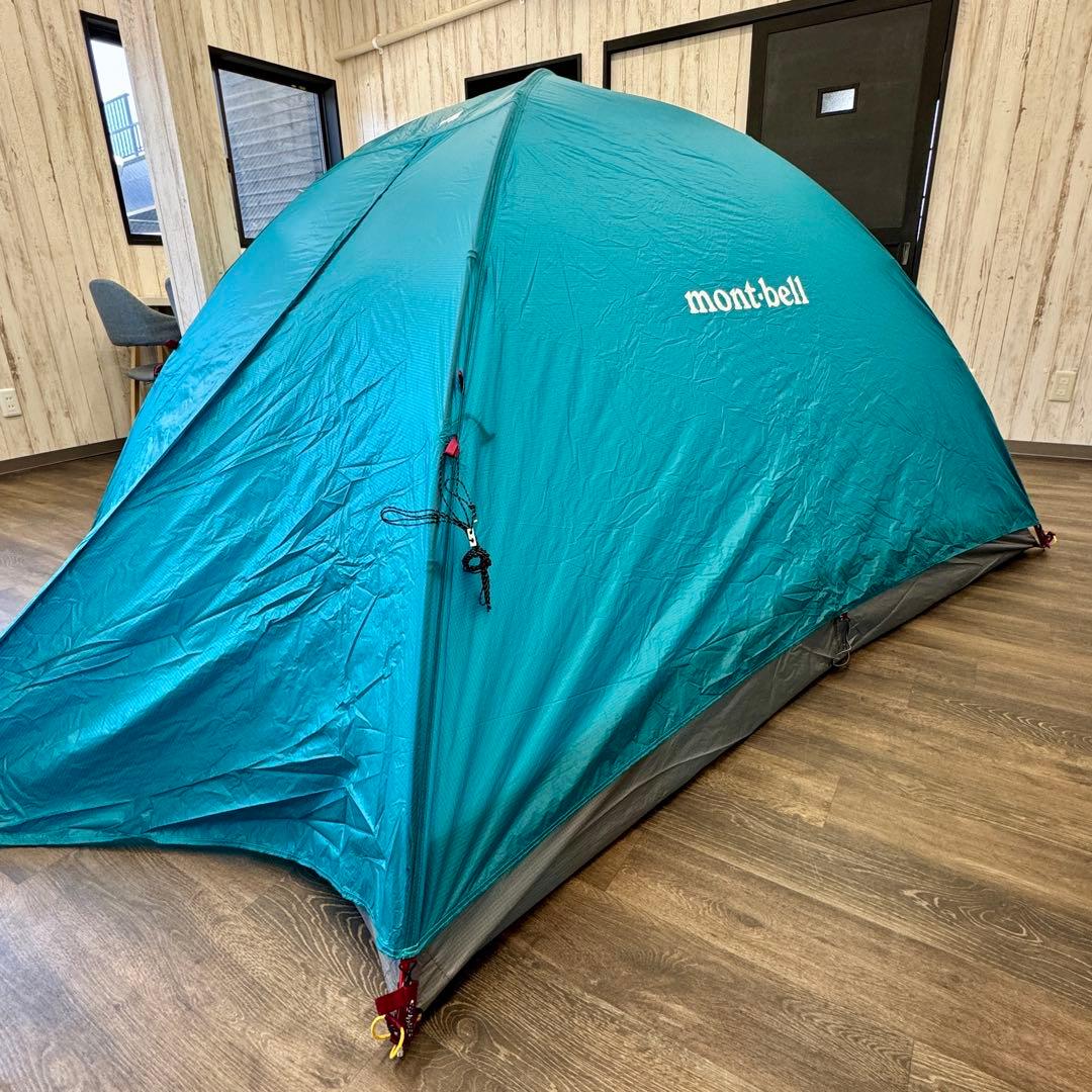 mont-bell モンベル　ステラリッジ3テント　ブルー　グランドシート付き