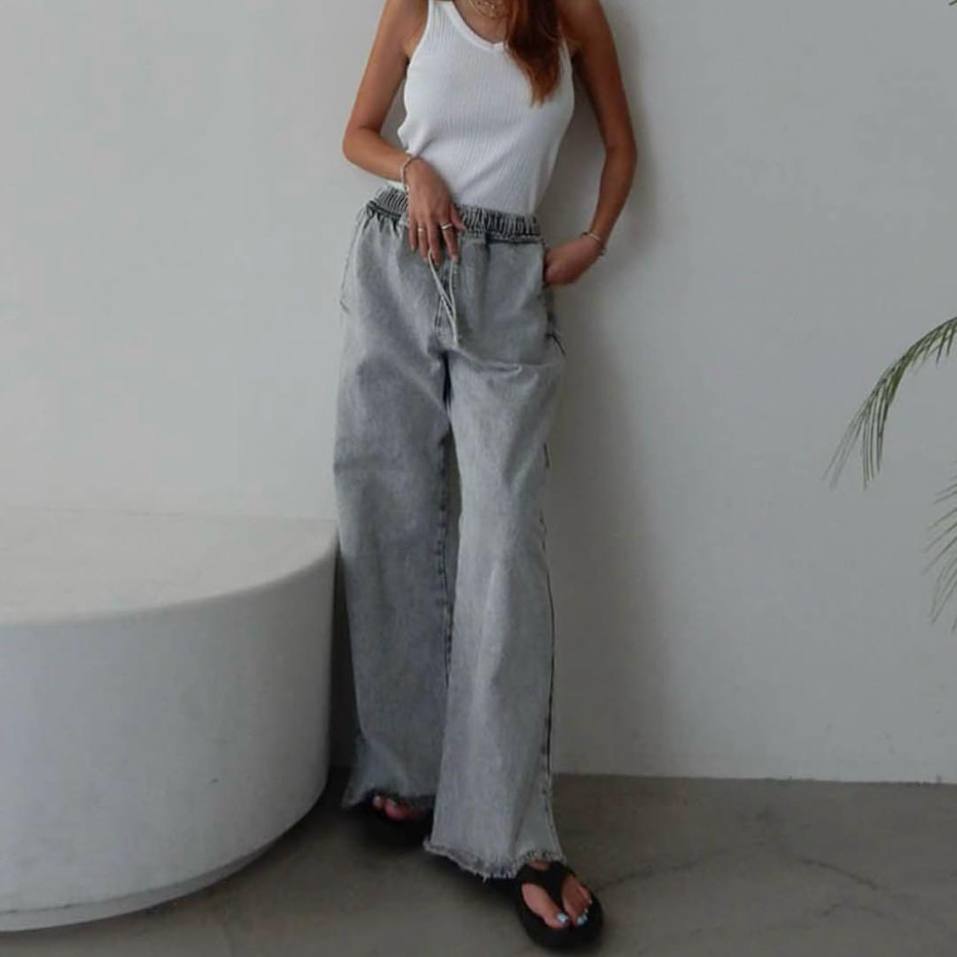 アリシアスタン　Easy Denim Pants