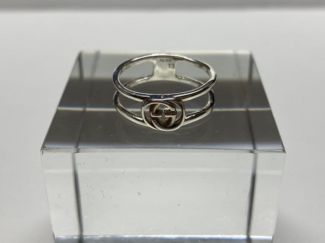 GUCCI インターロッキング シルバーリング サイズ13
