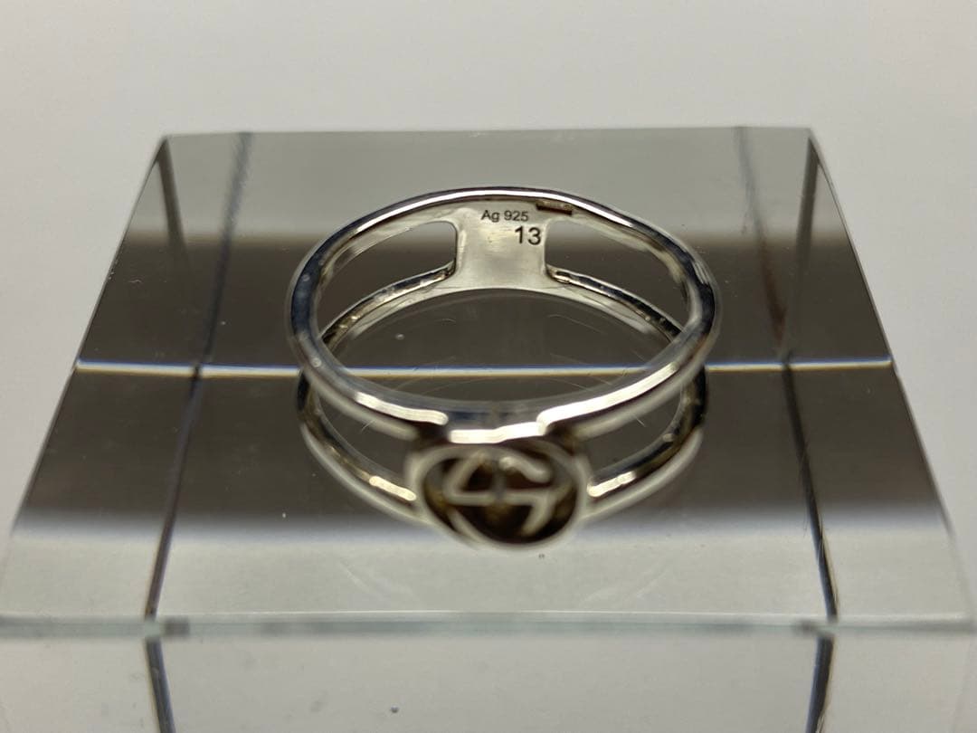 GUCCI インターロッキング シルバーリング サイズ13