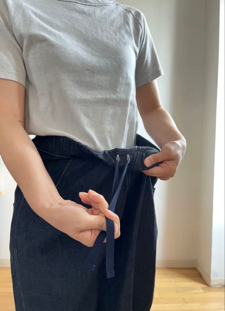 NARU(ナル)スマート見えデニム　美品　インディゴ2点おまとめ