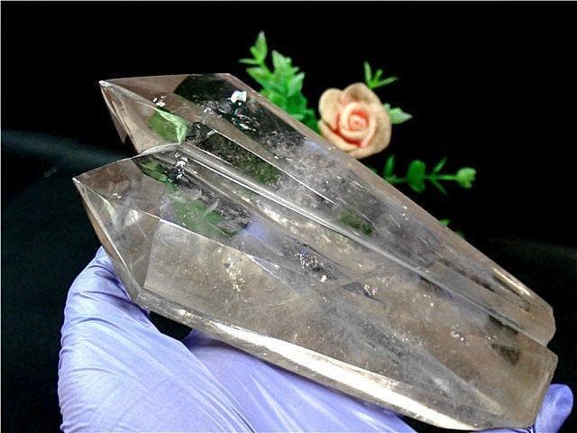 AAA級☆高透明度天然水晶六角柱B80B3/195B02A