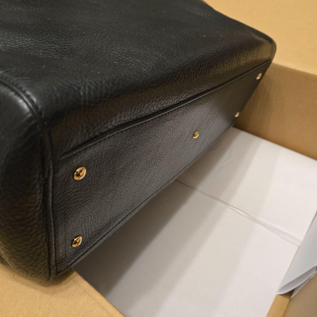 週末限定値下げ 新品 Boldrini レザートートバッグ ブラック