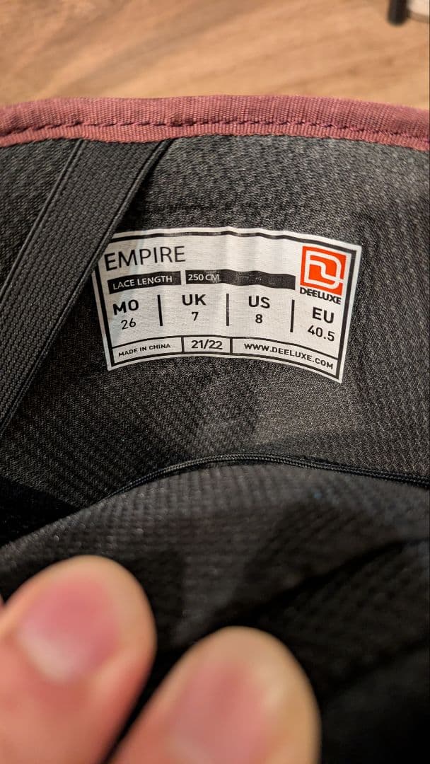DEELUXE EMPIRE　26センチ　21-22 美品スノーボードブーツ